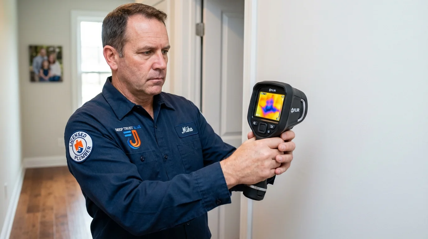 Thermal imaging leak detection by Johns Plumbing LLC in Cerritos